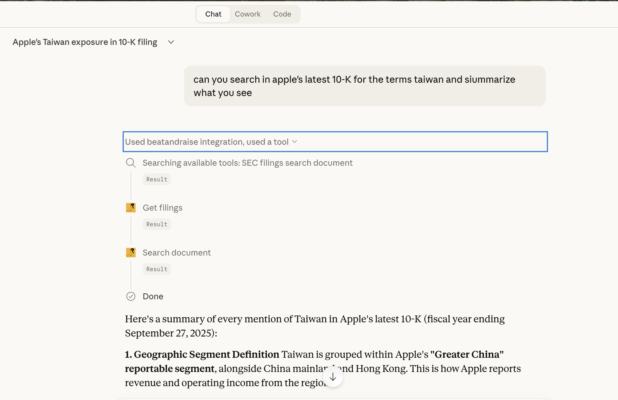 Beat & Raise MCP Server with Claude